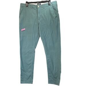The Original Ben Sherman Mens 34X32 Pale Mint Green Slim Fit Stretch Pants FLAW